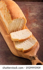 Country Farmhouse White Sourdough Bread Loaf, Sliced