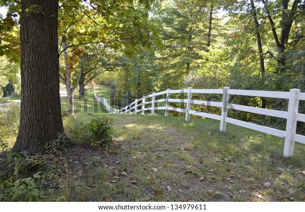 Country fence along
a rural Michigan
roadway