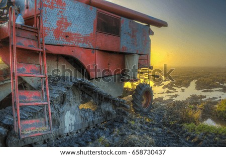 Similar – Foto Bild Anlegestelle beim Sonnenuntergang Hamburg