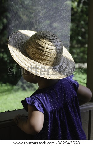 Similar – Image, Stock Photo Mary with a hat Lifestyle