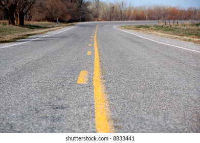 Country Highway In Oklahoma