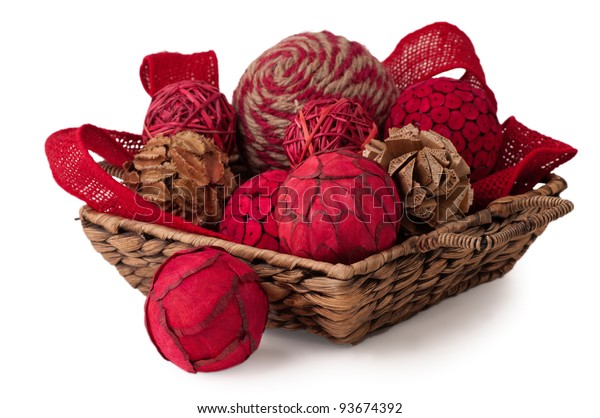 Country Home Decoration Ornaments Yarn Wood Royalty Free Stock Image