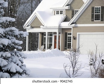 Country Home In Winter