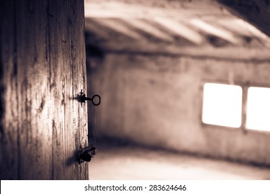 The Country House Attic Door