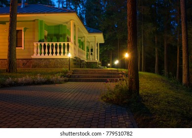 Country House (dacha) In Night