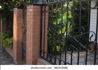 Country House Fence And Gate