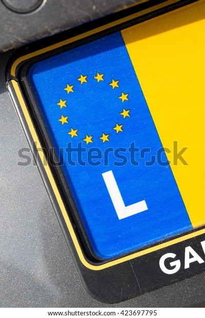 country identifier of EU car registration\
plate: Luxembourg