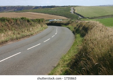 Country Road, Cornwall, UK