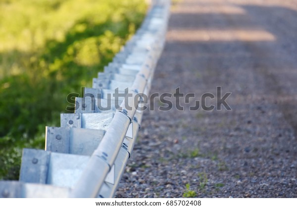 Country road crash\
barrier