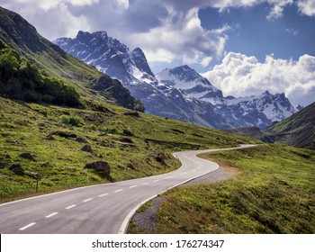 country road at the european alps - Powered by Shutterstock