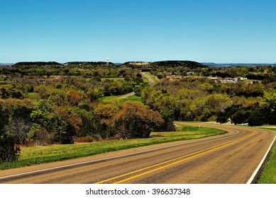 Country Road In Rural Texas