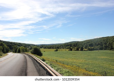 A Country Road In Upstate New York