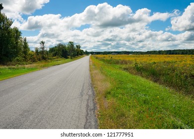 Country Road In Upstate New York