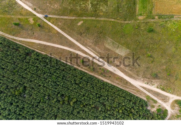 country road, view from\
above