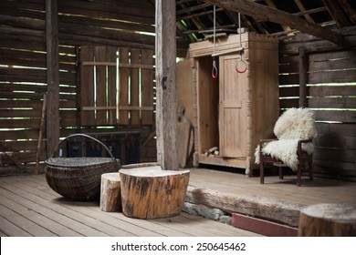 Country Style Interior Of A Barn