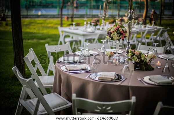 Country Style Wedding Ceremony On Grass Stock Photo Edit Now