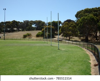 Country Town Footy Oval On A Sunny Day