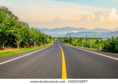 Similar – Image, Stock Photo highway forest road