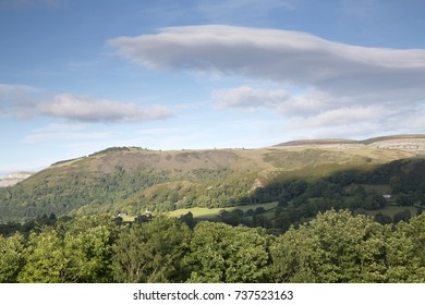 Countryside In Dee Valley Outside Llangollen; Wales; UK