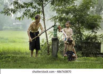 Countryside Pump Groundwater Thailand