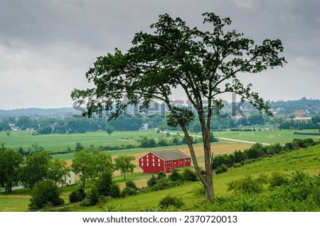 countrywide view of Gettysburg district