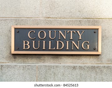 County Building Sign