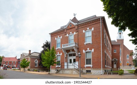 The County Clerk Building In Ste. Genevieve, Missouri, USA