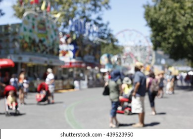 County Fair Blurry Background