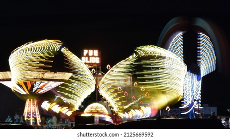 County Fair Rides At Night