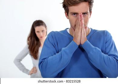 Couple arguing