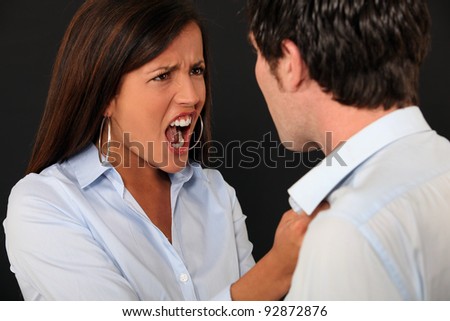 Couple arguing