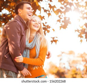 Couple In The Autumn Park