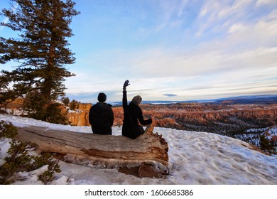 A Couple By The Bryce Canyon