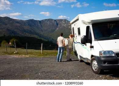 Couple In Camping Car