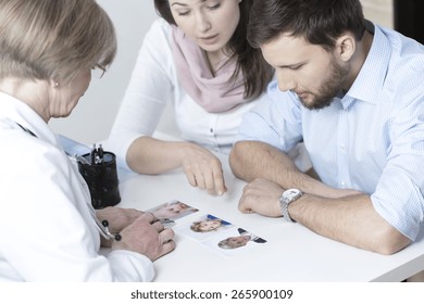 Couple Choosing Characteristic Of Their Future Child From In Vitro