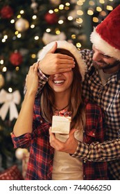 Couple With Christmas Surprise
