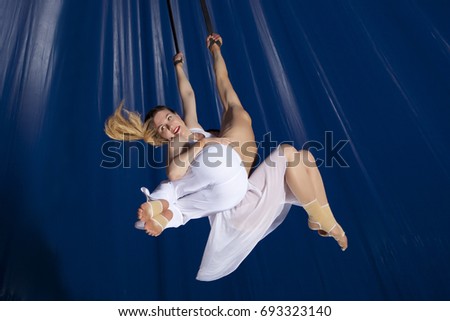 Similar – Image, Stock Photo crazy Joy Beautiful Life