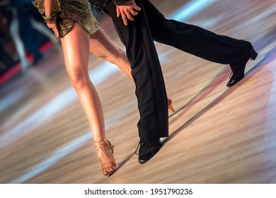 Couple Dancing Latin Dance On The Dancefloor