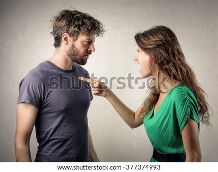 Couple in a fight