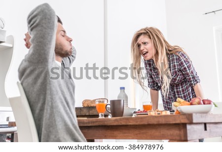 Similar – Image, Stock Photo Screaming women on strike with placards