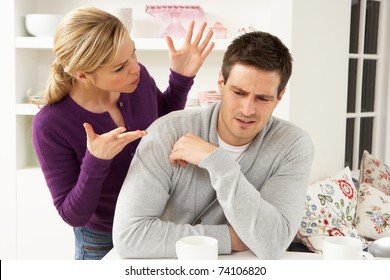 Couple Having Argument At Home