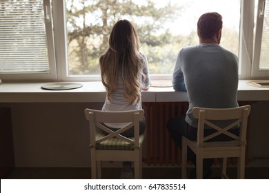 Couple having relationship problems and  arguing over infidelity