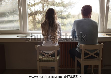 Couple having relationship problems and  arguing over infidelity