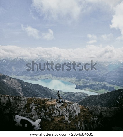 Similar – Image, Stock Photo alpine panorama