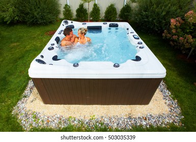 Couple In Jacuzzi.