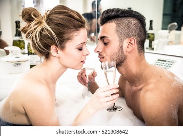 Couple in the jacuzzi