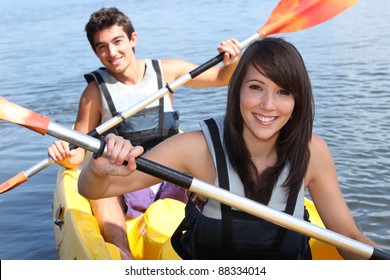 Couple In Kayak
