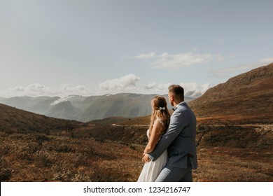 The Couple Looking Ahead.