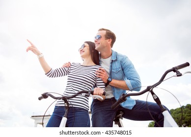 Couple Looking At Same Direction