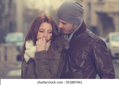 Couple in love. - Shutterstock ID 351887441